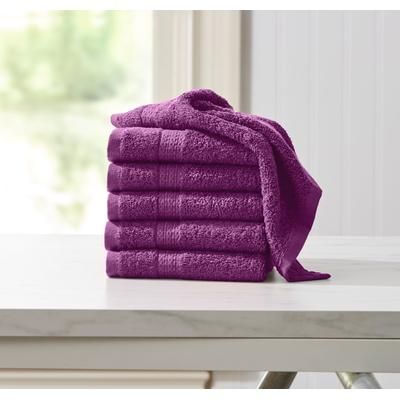 BH Studio 6-PC Wash Cloth Set by BH Studio in Grape