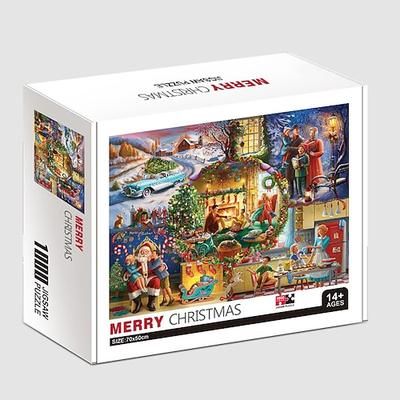 Ideali regali di Natale per i nipoti ragazzi e ragazze puzzle a tema natalizio giocattoli all'ingrosso per adulti e bambini puzzle di aerei di carta da 1000 pezzi per regali di Natale