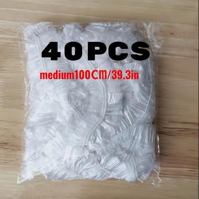TEMU 40 Pcs - Disposable Pe Film Bags For Parrot, Rabbits - Easy Liners, Thick Leak-proof Pet Cage Bedding & Litter For Breeding Cages, Sanitary Waste Covers