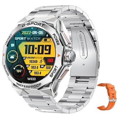 imosi 1.43amoled hd bluetooth chiamata smart watch uomo contapassi frequenza cardiaca sport all'aria aperta fitness ip68 vita impermeabile acciaio smartwatch per android ios