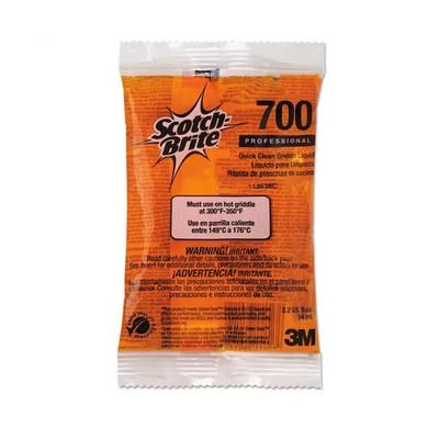 3M 700-40 Scotch-Brite Quick Clean Griddle Liquid 700, 3.5-oz Pack, Rinse-free