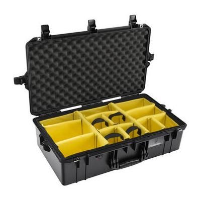 Pelican 1605AirWD Hard Carry Case with Padded Divider Insert (Black) 016050-0041-110