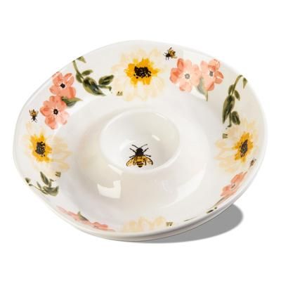 Bee Floral Chip And Dip