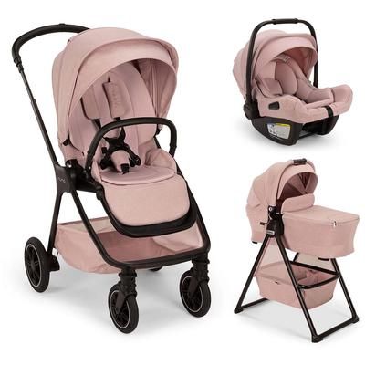 Nuna TRIV Next + PIPA Aire RX + TRIV & SWIV Bassinet + Stand Travel System Bundle - Thistle