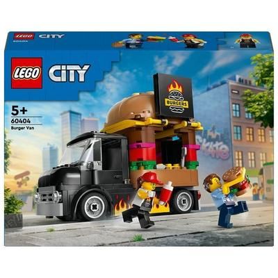 LEGO City 60404 Furgone degli Hamburger Giocattolo, Veicolo per Bambin