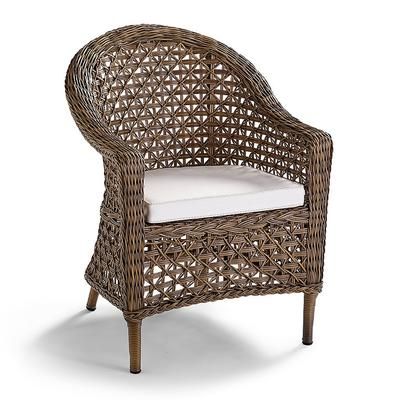 Santa Rosa Dining Chair Replacement Cushions - Belle Damask Indigo - Frontgate