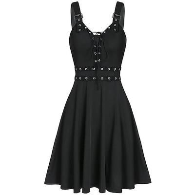 Punk Gotico Abito da cocktail Abito vintage Vestito Mascherata Ragazza gotica Costume Per donna Halloween Carnevale Mascherata Halloween Balli di fine anno Festival Adulti Vestito