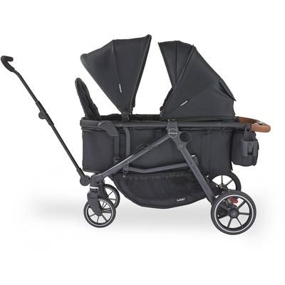 Larktale Crossover V2 (2 Seater) Convertible Stroller Wagon - Byron Black