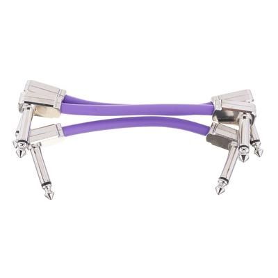 Ernie Ball Flex Patch Cable 3" purple set