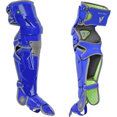 All Star MVP-Pro Adult Baseball Catcher's Leg Guards Royal/Graphite