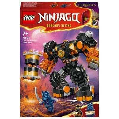 LEGO NINJAGO 71806 Mech Elemento di Terra Cole, Giochi per Bambini da