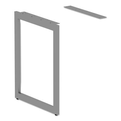 Alera LSRT24GR Open Office Series O-Leg Return Base, Fully Adjustable, 23 3/8" x 28 1/2"