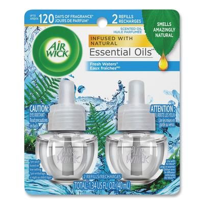 Air Wick 79717 Scented Oil Refill, Fresh Waters, 0.67 oz, 2/Pack - Pack of 2 RAC79717