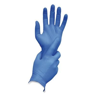AMBITEX® NSM400 N400 Series Powder-Free Nitrile Gloves, Small, Blue, 100/Box - Box of 100