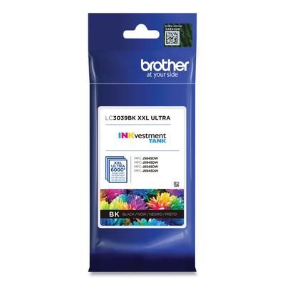 Brother LC3039BK INKvestment Ultra High-Yield Ink, 6000 Page-Yield, Black BRTLC3039BK