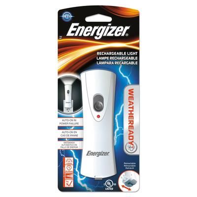 Energizer RCL1NM2WR Weather Ready LED Flashlight, 1 NiMH Rechargeable Battery (Included), Silver/Gray EVERCL1NM2WR