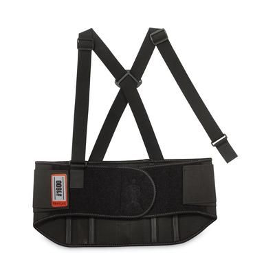 Ergodyne 11104 ProFlex 1600 Standard Elastic Back Support Brace, Large, 34" to 38" Waist, Black, Ships in 1-3 Business Days EGO11104