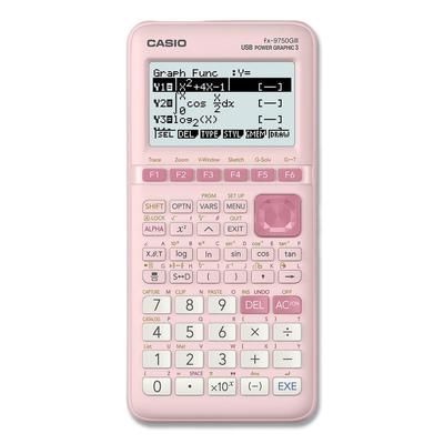 Casio FX9750GIIIPK FX-9750GIII 3rd Edition Graphing Calculator, 21-Digit LCD, Pink CSOFX9750GIIIPK