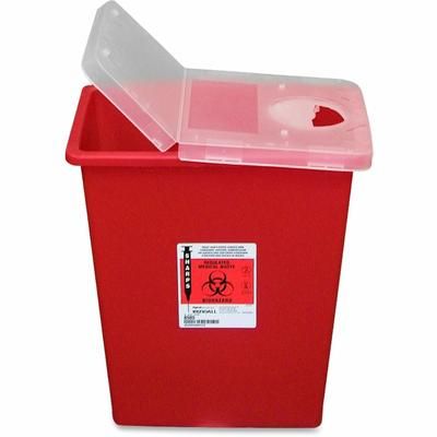 Covidien SSHL100980 Sharps Containers, Polypropylene, 8 gal, 15 1/2 x 11 x 17 3/4, Red CVDSSHL100980