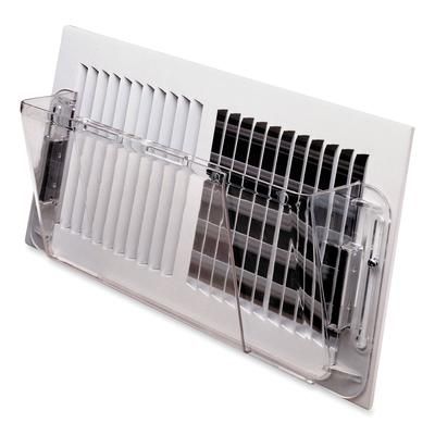 Deflecto 51 Adjustable Sidewall Register Air Deflector, 10 x 3 x 5.5, Clear