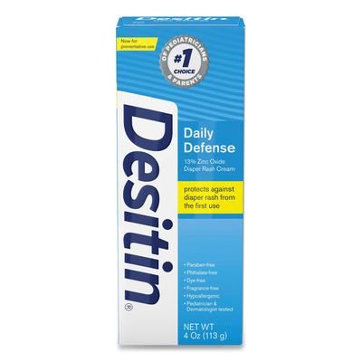 Desitin® 00301 Daily Defense Baby Diaper Rash Cream with Zinc Oxide, 4 oz Tube SCJ00301