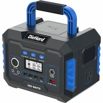 DieHard DH2000101 300-Watt Lithium-ion Portable Power Station/Solar Generator