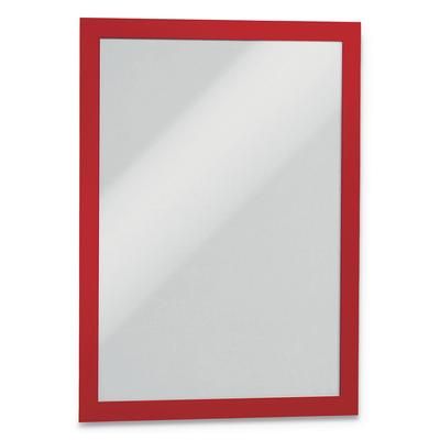 Durable Office Products Corporation 476803 DURAFRAME Sign Holder, 8 1/2" x 11", Red Frame, 2/Pack - Pack of 2 DBL476803