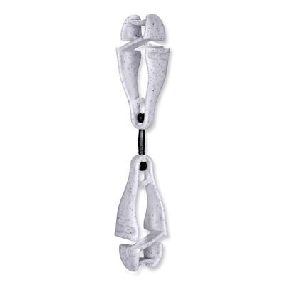 Ergodyne 19415 Squids 3420 Dual Clip Swivel Glove Clip Holder, 1 x 0.6 x 5.5, Acetal Copolymer, Granite, Ships in 1-3 Business Days EGO19415