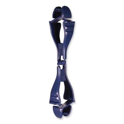 Ergodyne 19132 Squids 3400MD Metal Detectable Dual Clip Glove Clip Holder, 1x1x6.5, Acetal Copolymer, Deep Blue, Ships in 1-3 Business Days EGO19132
