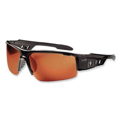 Ergodyne 52020 Skullerz Dagr Safety Glasses, Black Nylon Impact Frame, Copper Polycarbonate Lens, Ships in 1-3 Business Days EGO52020