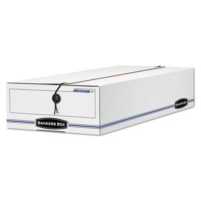 Fellowes 00002 LIBERTY Check and Form Boxes, 9.25" x 23.75" x 4.25", White/Blue, 12/Carton - Carton of 12 FEL00002