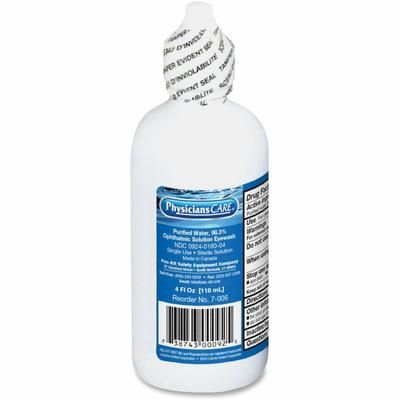 First Aid Only 7006 Ophthalmic Solution Eyewash, 4oz., White FAO7006