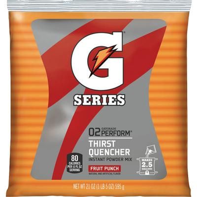 Gatorade 33691 Sports Drink Powder, Fruit Punch, Yields 2-1/2 Gallons, Each