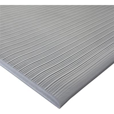 Genuine Joe 00086 Air Step Mat, Exercise, 60" Length x 36" x 0.38" Thickness, Rectangle, Vinyl Foam, Gray GJO00086