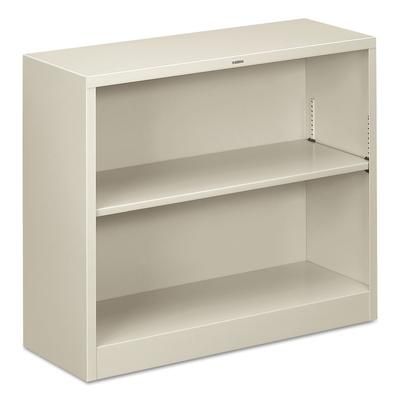 Hon S30ABCQ Metal Bookcase, Two-Shelf, 34-1/2w x 12-5/8d x 29h, Light Gray HONS30ABCQ