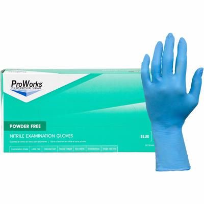Hospeco N108EPFXLG Nitrile Exam Gloves, X-Large Size, 10/Carton, 8 mil Thickness, 12" Glove Length - Case of 1000 HOSN108EPFXLG
