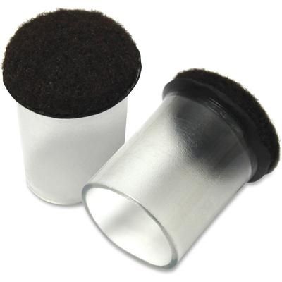 Lorell 42591 Clear Sleeve Floor Protectors, 1-1/2", Clear - Bag of 8 LLR42591