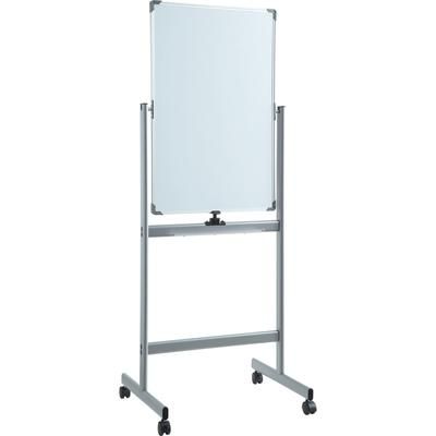 Lorell 52567 Whiteboard Easel, Double-Sided, Magnetic, 27-1/2"x70" LLR52567