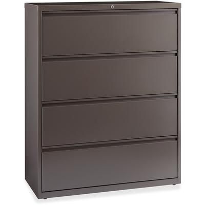 Lorell 60474 Lateral File, 4-Drawer, 42"x18-5/8"x52-1/2", Medium Tone LLR60474
