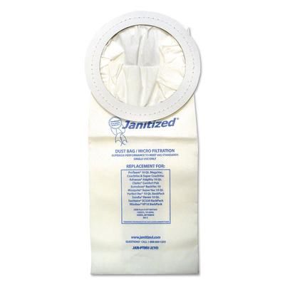 Janitized JANPTMV2PK Vacuum Filters Designed to Fit Most Commercial 10 Qt. Backpack Vacs, 10/Pack - Pack of 10 APCJANPTMV2PK