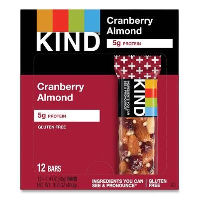 Kind 17211 Plus Nutrition Boost Bar, Cranberry Almond and Antioxidants, 1.4 oz, 12/Box - Box of 12