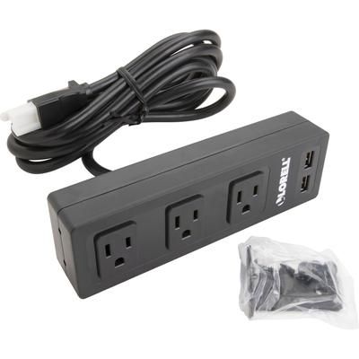 Lorell 33993 Under Desk AC Power, Black