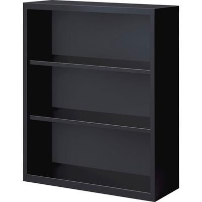 Lorell 41285 3-Shelf Bookcase, Black