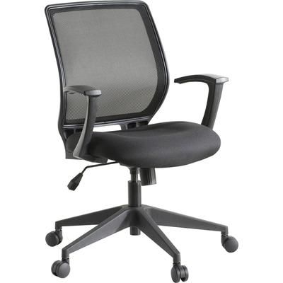 Lorell 84868 Executive Mid-back Work Chair, Black LLR84868