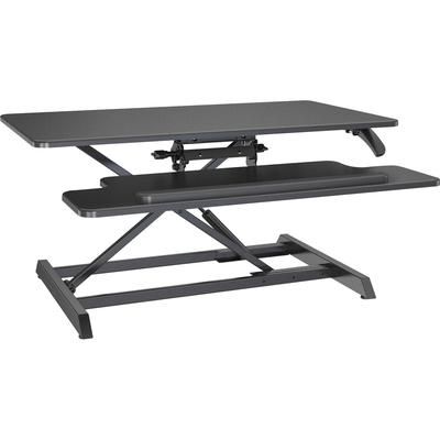 Lorell 99555 Large Monitor Desk Riser, 37.40 lb Load Capacity, 19.6", x 35.4" x 19.3", Black LLR99555