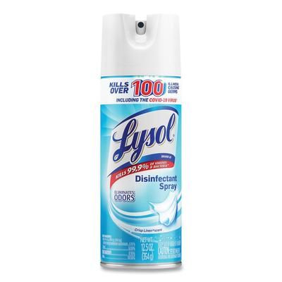 Lysol 19200-74186 Disinfectant Spray, Crisp Linen, 12 OZ RAC74186EA