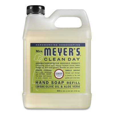 Mrs. Meyer's® 651327EA Clean Day Liquid Hand Soap Refill, Lemon Verbena, 33 oz SJN651327EA