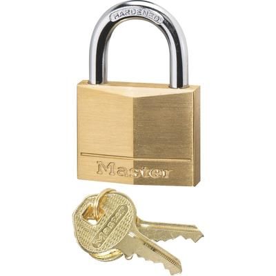 Master Lock Company 140-D Solid Brass Padlock, Corrosion Protection, Brass MLK140D