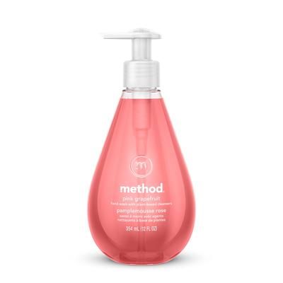 Method Products Inc. 00039CT Gel Hand Wash, Pink Grapefruit, 12 oz Pump Bottle, 6/Carton - Case of 6