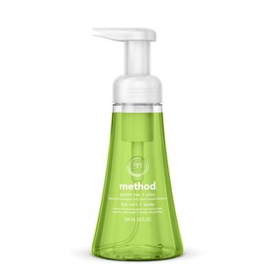 Method Products Inc. 00362CT Foaming Hand Wash, Green Tea/Aloe, 10 oz Pump Bottle, 6/Carton - Case of 6
